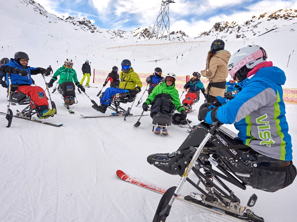 Ski-Alpin-Behindertensport Training
