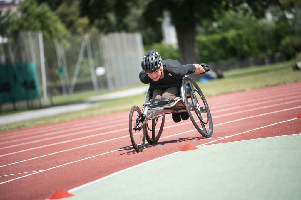 Behinderten Leichtathletik Radfahren